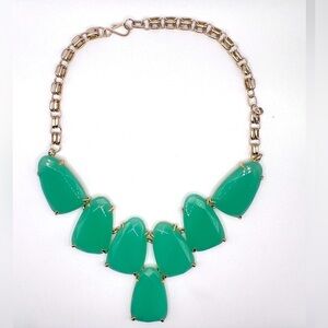 Kendra Scott Green Chalcedony Harlow Statement Necklace